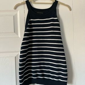 Banana Republic Navy Striped Knit Tank